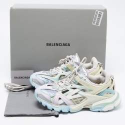 Pre Owned Balenciaga Multicolour Leather and Mesh Track 2 Low Top Sneakers Size 39