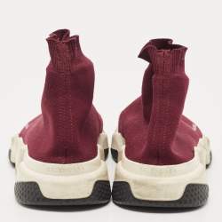 Balenciaga Purple Knit Fabric Speed Trainer Sneakers Size 41