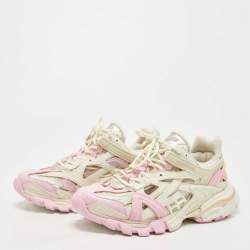 Pre Owned Balenciaga Multicolor Leather and Mesh Track Sneakers Size 40