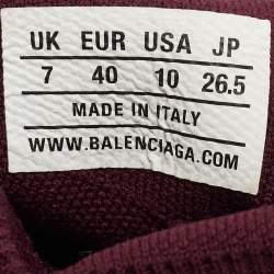 Balenciaga Purple Knit Speed Trainer High Top Sneakers Size 40