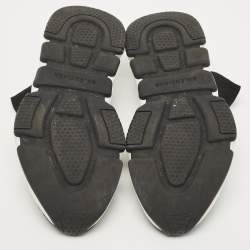 Pre Owned Balenciaga Black Knit Fabric Speed Trainer Sneakers Size 39