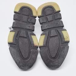 مملوكة مسبقًا Balenciaga Grey Knit Fabric Speed Trainer Sneakers Size 37