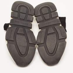 Pre Owned Balenciaga Black Knit Fabric Speed Trainer Sneakers Size 37