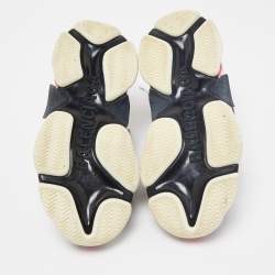 Pre Owned Balenciaga Multicolor Mesh and Nubuck Triple S Sneakers Size 36