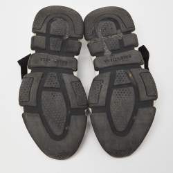 Pre Owned Balenciaga Black Knit Fabric Speed Trainer Sneakers Size 37