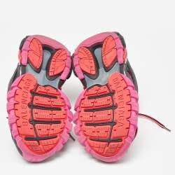 مملوكة مسبقًا حذاء رياضي بالنسياغا شبكة وجلد ثلاثي اللون مقاس 37