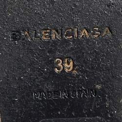 Balenciaga Grey Suede Strappy Wedge Sandals Size 39