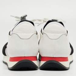 مملوكة مسبقًا Balenciaga Multicolor Leather and Mesh Race Runner Low Top Sneakers Size 42