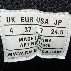 Pre Owned Balenciaga Tricolor Leather and Mesh Triple S Sneakers Size 37