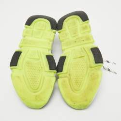 Pre Owned Balenciaga Navy Blue Knit Speed Trainer High Top Sneakers Size 38