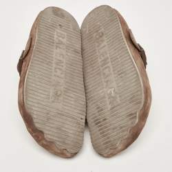 مملوكة مسبقًا Balenciaga Brown Suede Classic Sunday Mules Size 40