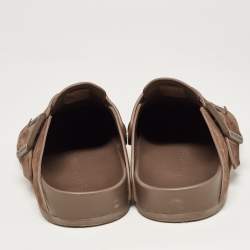 مملوكة مسبقًا Balenciaga Brown Suede Classic Sunday Mules Size 40