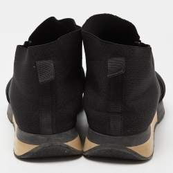 Balenciaga Black Mesh and Nylon Race Runner Sneakers Size 40