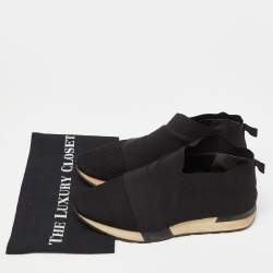 Balenciaga Black Mesh and Nylon Race Runner Sneakers Size 40