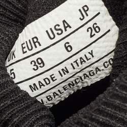 Pre Owned Balenciaga Black Knit Fabric Speed Trainer Sneakers Size 39