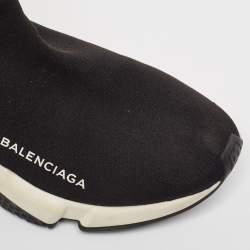 Balenciaga Black Knit Fabric Speed Sock Sneakers Size 36