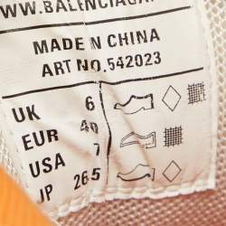 Pre Owned Balenciaga Multicolor Faux Leather and Mesh Track Sneakers Size 40