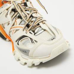 Pre Owned Balenciaga Multicolor Faux Leather and Mesh Track Sneakers Size 40