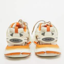 Pre Owned Balenciaga Multicolor Faux Leather and Mesh Track Sneakers Size 40