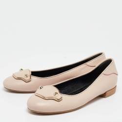 Balenciaga Beige Leather Ballet  Flats Size 41