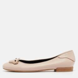 Balenciaga Beige Leather Ballet  Flats Size 41