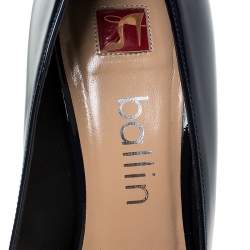 Ballin Blue Patent Leather Pointed Toe Pumps Size 38