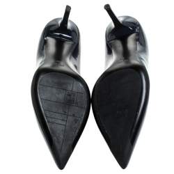 Ballin Blue Patent Leather Pointed Toe Pumps Size 38