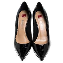 Ballin Black Patent Leather Pointed Toe Pumps Size 38