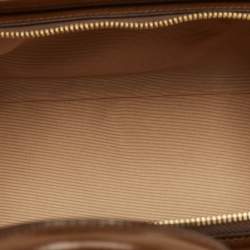 Bally Brown Glaze Leather Small Belle Boston Bag