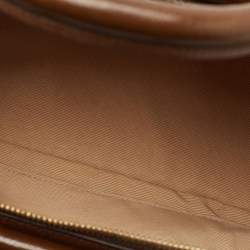 Bally Brown Glaze Leather Small Belle Boston Bag