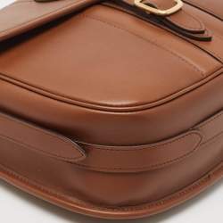 Bally Brown Leather Beckett Messenger Bag