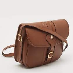 Bally Brown Leather Beckett Messenger Bag