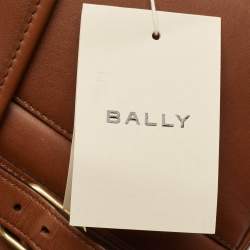 Bally Brown Leather Beckett Messenger Bag