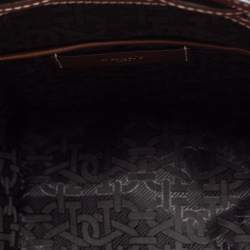 Bally Brown Coated Canvas and Leather Donae Bucket Bag 