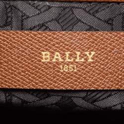 Bally Brown Coated Canvas and Leather Donae Bucket Bag 