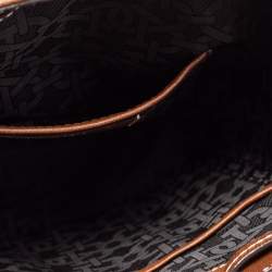 Bally Brown Coated Canvas and Leather Donae Bucket Bag 