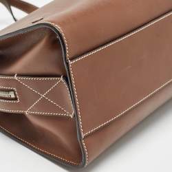 Bally Brown Leather Ahres Shoulder Bag