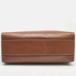 Bally Brown Leather Ahres Shoulder Bag