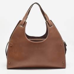 Bally Brown Leather Ahres Shoulder Bag