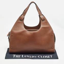 Bally Brown Leather Ahres Shoulder Bag