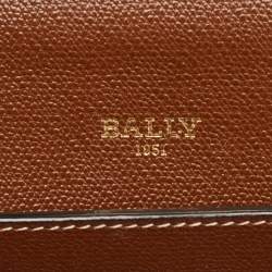 Bally Brown Monogram Coated Canvas and Leather Mini Bailey Crossbody Bag