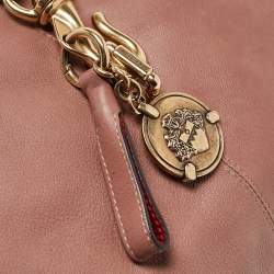 Bally Pink Leather Clasp Flap Satchel