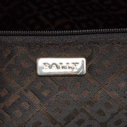 Bally Black Quilted Nylon and Leather Duffel Bag