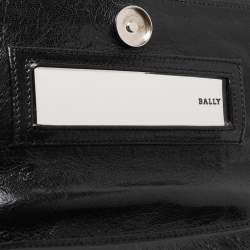 Bally Black Patent Leather Chain Shoulder Bag
