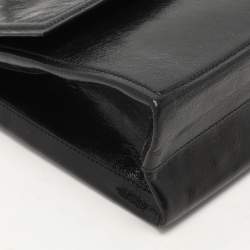 Bally Black Patent Leather Chain Shoulder Bag