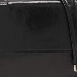 Bally Black Patent Leather Chain Shoulder Bag