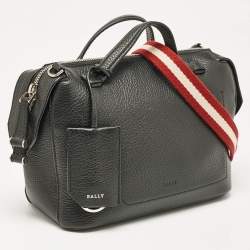 Pre Owned Bally Black Leather Bowler Shoulder Bag