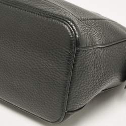 Pre Owned Bally Black Leather Bowler Shoulder Bag