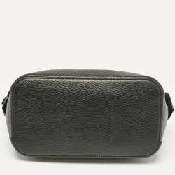 Pre Owned Bally Black Leather Bowler Shoulder Bag