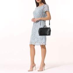 Pre Owned Bally Black Leather Bowler Shoulder Bag